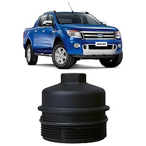 TAMPA SUPORTE FILTRO OLEO RANGER 2.2 3.2 2012 A 2024 TROLLER T4 3.2 2015 A 2021
