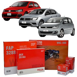 KIT FILTROS FOX 1.0 12V 2013 A 2019 GOL VOYAGE 1.0 3CC 2016 A 2023