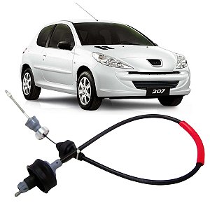CABO DE EMBREAGEM COM REGULAGEM MANUAL SEM CONTRAPESO 207 1.4 8V 1.6 16V 2008 A 2013
