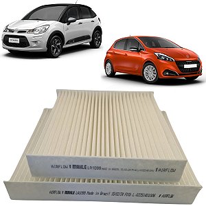 FILTRO CABINE AR CONDICIONADO 208 C3 1.2 1.5 1.6 2013 A 2022