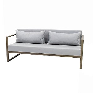 Sofá 2 Lugares Bogarim em Alumínio