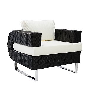 Poltrona Begônia em Fibra Sintética e Alumínio