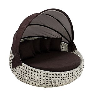 Chaise Essencial 1,50m com Toldo em Fibra Sintética