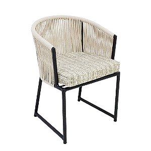 Poltrona Íris em Corda Náutica com Almofada