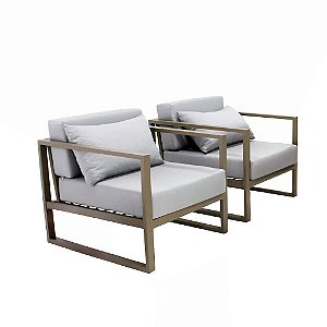 Poltrona Bogarim em Alumínio