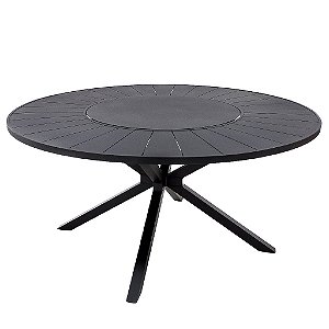 Mesa Pétala de 1.40 em Chapa de Alumínio Centro Giratório