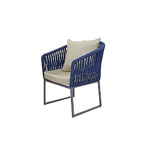Poltrona Pluméria em Corda Náutica Com Almofada