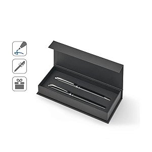 Set Premium Caneta e Roller Cobre e Inox