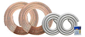 5 Metros Cano Cobre 1/4 + 3 Tubos Esponjosos (polipex) 1/4