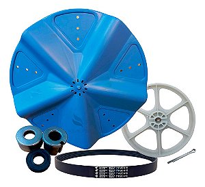 Agitador Polia Tanquinho Newmaq 10kg  Correia 7pje616 N/a