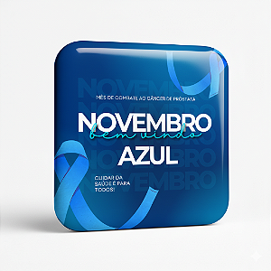 Botton de Apoio Novembro Azul – Um Gesto pela Saúde