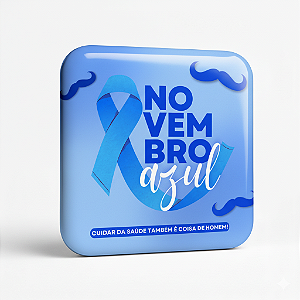 Botton de Apoio Novembro Azul – Um Gesto pela Saúde