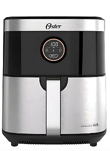 Fritadeira Sem Óleo 4,8 Litros Black Inox Ofrt660 Oster