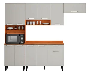 Cozinha Itatiaia Vegas 2 Armários Vert Cinamomo/Off White