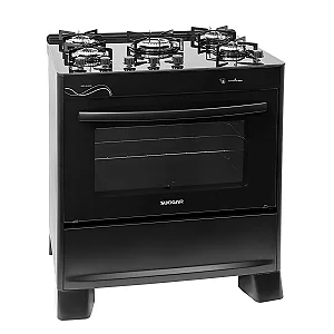 Fogão Suggar Neo Glass 5 Bocas FGVNG510PT Preto Bivolt