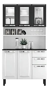 ARMARIO ACO ITATIAIA KIT-120 6PT 2GV PRATIKA BRA/PTO