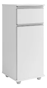 Armário Multiuso 1 Porta e 1 Gaveta Benetil - Branco