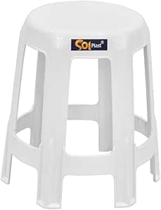 Banqueta Solplast Guaxuma 6 Pés Branca