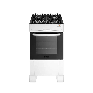 Fogão Atlas 4 Bocas Mônaco Top Glass Branco Bivolt