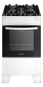 FOGAO ATLAS 4 BOCAS MONACO TOP GLASS BRANCO 20