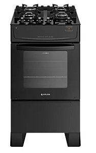 FOGAO ATLAS 4 BOCAS MONACO TOP GLASS PRETO 20