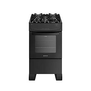 Fogão Atlas 4 Bocas Mônaco Top Glass Preto Bivolt