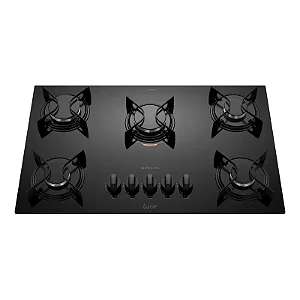 FOGAO ATLAS 5 BOCAS COOKTOP UTOP PRETO