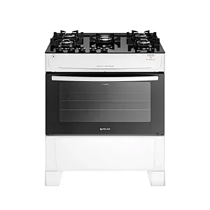 FOGAO ATLAS 5 BOCAS MONACO TOP GLASS BRANCO 20