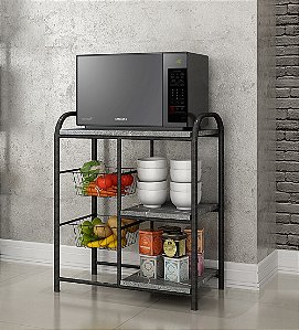 Fruteira Escócia Teixeira Martelado Grafite Topázio