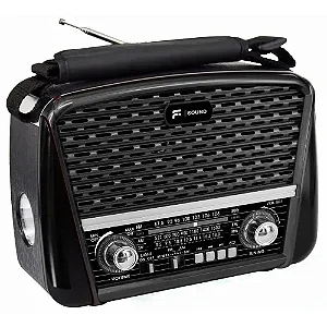 RADIO RETRO F-SOUND FS-1631 PRETO