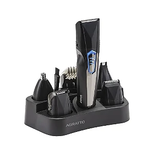 Aparador de Pelos Agratto Vizzo AP-03 | 7 em 1 | Preto | Bivolt