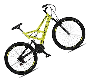 Bicicleta Colli Gps 148 Aro 26 21 Marchas Dupla Suspensao Cor Amarelo - Colli Bike