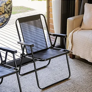 Cadeira Mor Alta Retrô Preta