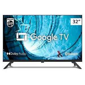 Smart TV Philips 32" PHG6909 HD Google TV HDR Comando de Voz Bluetooth Visual sem bordas Google Assistant Built-in