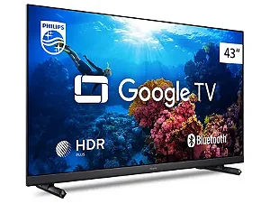 Smart TV Philips 43" Full HD 43PFG6918/78, Google TV, Comando de Voz, HDR, 3 HDMI, Wifi 5G, Bluetooth