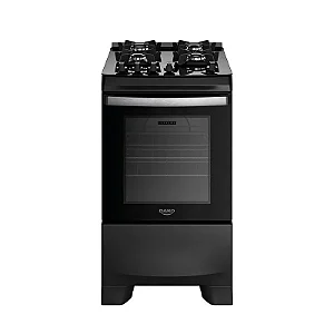 FOGAO DAKO 4 BOCAS SUPREME GLASS PRETO+