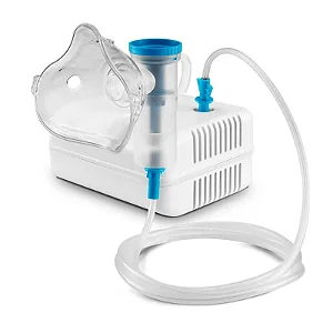 Inalador Compressor Multilaser HC223 AC – Branco e Azul