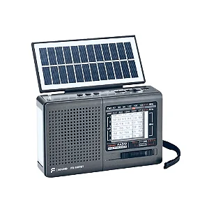Rádio Solar F-Sound FS-1587BT – Prata com Bluetooth