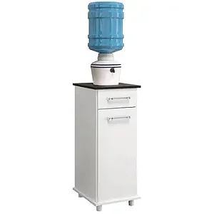 Balcão Isis Simples Nicioli – Branco/Branco UV Porta Fechada