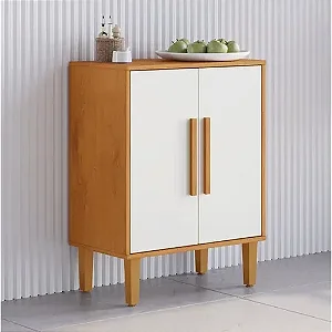 Balcão Kaiki Lorena 2 Portas – Natural/Off White