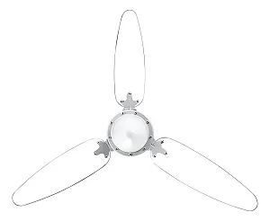 Ventilador de Teto Ventisol Wind CV3 Premium – 3 Pás Transparente 127V