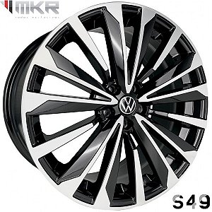 JOGO DE RODAS KR S49 ARO 18X7 FURAÇÃO 5X112 ET40