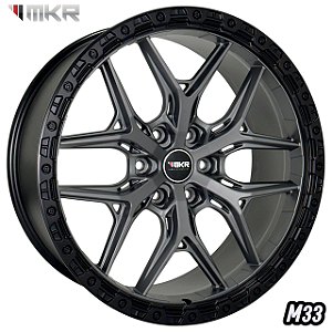 JOGO DE RODAS KR M33 ARO 22X9 FURAÇÃO 6X139 ET15