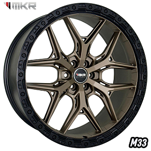 JOGO DE RODAS KR M33 ARO 22X9 FURAÇÃO 6X139 ET15