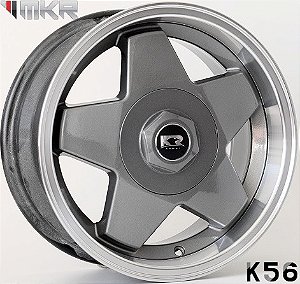 JOGO DE RODAS K56 ARO 15X7 FURAÇÃO 4X100 MULTI 4X108 ET32