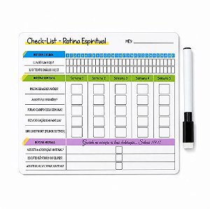 Checklist Magnético de Rotina para Geladeira