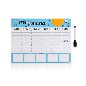 Planner Semanal Magnético Geladeira A4