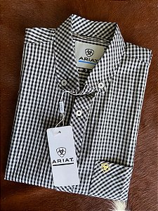 Camisa Ariat Xadrez Manga Curta