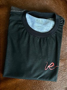 Camiseta Red Western Preto Estampada nas Costas