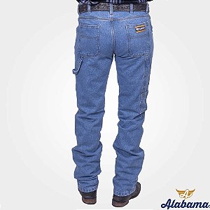 Calça Alabama Carpinteira 100% Algodão Delave